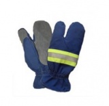Перчатки пожарных ткань АП, темно-синий цвет, вкладыш из искусственного меха